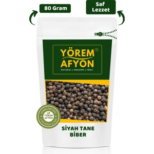 Yörem Afyon Meşhur K.Maraş Yüksek Kaliteli Saf Ve Katkısız Siyah Tane Biber | 80gr.