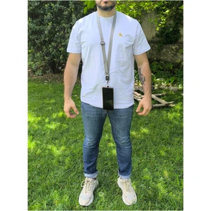 Telefon Boyun Askı Aparatı | Universal Uyumlu, Ayarlanabilir Gri