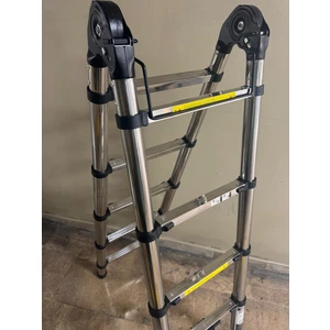 - Paslanmaz Çelik  A Tipi Çok Fonksiyonlu Teleskopik Merdiven  6+6  380 cm