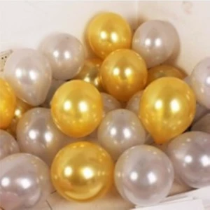 Papatya Party Metalik Beyaz-Gümüş-Gold Renklerde Balon Partisetleri