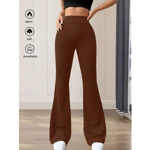 Kadın Yüksek Bel Geniş Paçalı Dalgıç Tayt