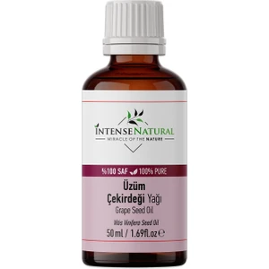 Intense Natural Üzüm Çekirdeği Yağı Soğuk Sıkım 50 ml %100 Saf ve Doğal Grape Seed Oil