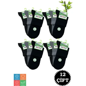 Erkek Bambu Konç Soket Çorap 12 Adet