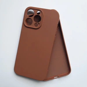 Pirok Store İphone 14 Pro İle Uyumlu LOGOSUZ Kamera Korumalı İçi Kadife Esnek  Silikon Lansman Kılıf