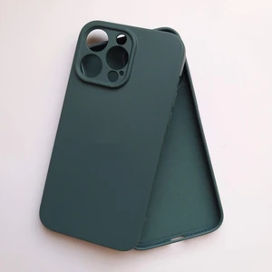 Pirok Store İphone 14 ProMax İle Uyumlu Kamera Korumalı İçi Kadife Esnek  Silikon Lansman Kılıf