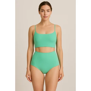 Yeşil Sculptfit Yüksek Bel & Toparlayıcı & Şekillendirici Bikini Altı