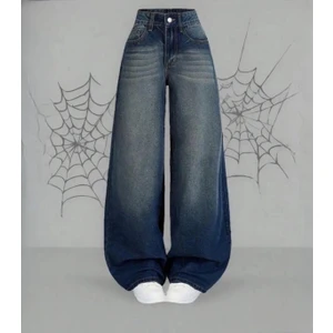 Baggy Yeşiltint Jean Pantolon