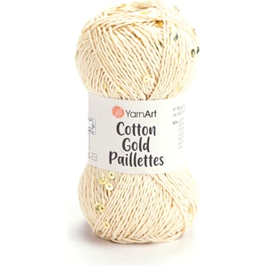 Cotton Gold Paillettes Yumuşak ve Pullu Örgü İpi 50 gr