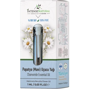 Intense Natural Papatya (Mavi) Uçucu Yağı 1 ml %100 Saf ve Doğal Chamomile Essential Oil