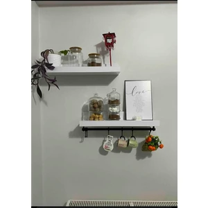 Uçan Raf Mutfak/banyo ( 51CM x 16CM x 9cm -Beyaz )