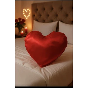 Saten Kalp Romantik Yastık