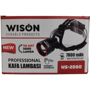 WS-2080 Profesyonel 3000 Lümen 40 Watt Kafa Lambası