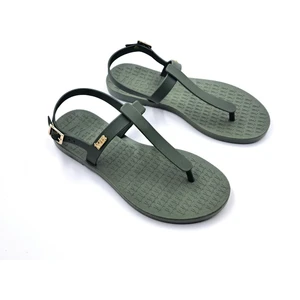 TP101 Haki Yeşil Renk Kadın Parmak Arası Plaj Sandalet