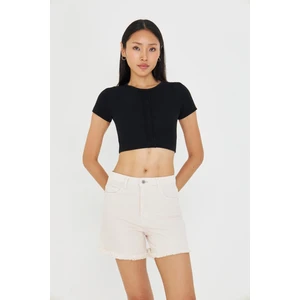 Çizgi Detaylı Kaşkorse Crop