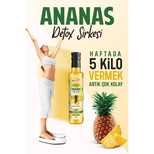 Miya Beauty Zayıflama Ürünleri Ananas Sirke KiloVermeye Yardımcı ÖdemAtma En Etkili Ve En Lezzet Zayıfla Detoks  Sirkesi 250 ml