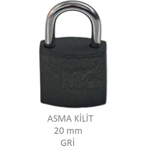 Asma Kilit 20MM Gri