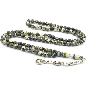 Küre Kesim 99 Luk Yeşil Beyaz Beyrut Kehribar Tesbih