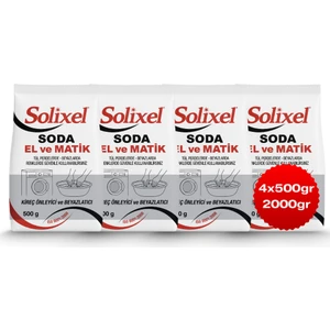 Çamaşır Sodası Ultra Beyazlatıcı Optik Etkili ve Kireç Önleyici Soda Matik 4 Adet 500 gr