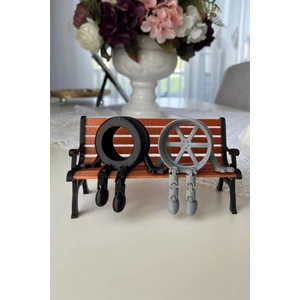 Jant ve Lastik Şeklinde Biblo 2 Adet – Oturan Jant 4,9×8,9 cm ve Lastik 5×8,9 cm Masaüstü Süs