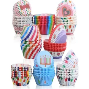 100 Adet Kağıt Kek Kapsülü | Muffin Cupcake Kek Kapsülü | 100'LÜ Kağıt Kek Kalıbı