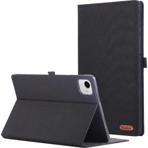 Honor Pad X9A Deri Kılıf Kart Tutucu Kumaş Doku Tablet Standı Kapağı-Siyah (Yurt Dışından)