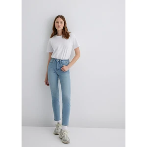 Star Gold Shape Puslu Buz Mavi Jean Pantolon 101077-89180