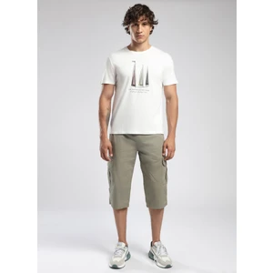 Lee Cooper Yuvarlak Yaka Ekru Erkek T-Shirt 252 Lcm 242042 Nellı Ekru