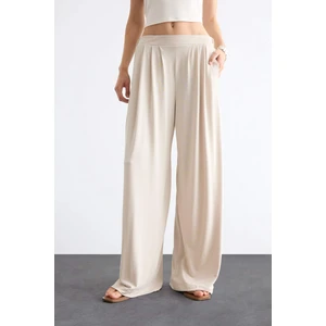 Beli Lastikli Geniş Paça Modal Pantolon F8507AX25SM