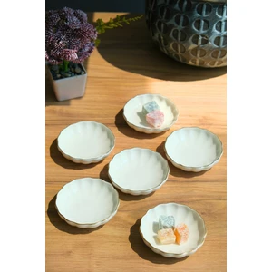 Kütahya Porselen Bone Luz Kase Altın File 6 Parça 8cm BNLZF08KSS220