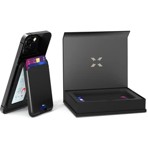 Xenon Smart Apple İphone için Magsafe ile Uyumlu Akıllı Deri Cüzdan Güçlü Mıknatıslı Takip Edilebilir Manyetik Kartlık X6608
