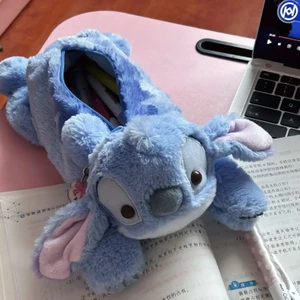 Disney Stitch Peluş Peluş Sevimli Kalem Kılıf Anime Kawaii Pen Çanta Çocuklar Okul Ev Kırtasiye Kutusu Lilo Stitch Peluş Çantalar Çocuk Hediye Toycolor: A (Yurt Dışından)