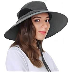 Unisex Yazlık Geniş Kenarlı Maxi Boy Fileli Katlanabilir Safari Outdoor Plaj Şapkası