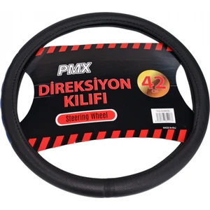 Pmx Direksiyon Kılıfı Fosforlu 42 cm Siyah (Mavi) TEQ-005BK/BL