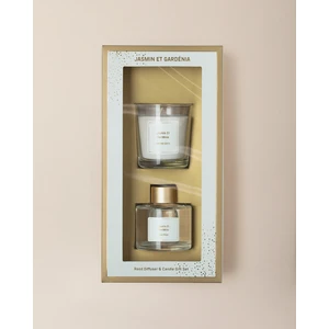 Madame Coco Répertoire Çubuklu Oda Kokusu ve Mum Seti - Jasmin et Gardénia - 100 ml/120 g