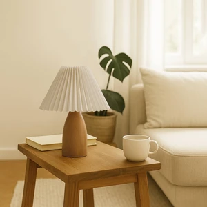 Brookville Pileli Ahşap Abajur 242048