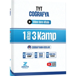 Zeduva Yayınları Coğrafyanın Kodları Tyt Coğrafya 1 Kitap 3 Kamp Video Ders Kitabı