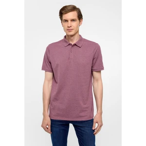 Koyu Bordo Regular Armürlü Polo Yaka Tişört