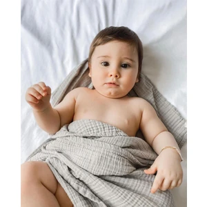 Düz Müslin Battaniye 90X100 cm Gri