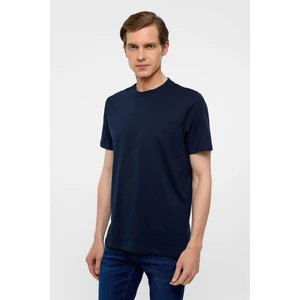 Lacivert Regular Düz Bisiklet Yaka Tişört