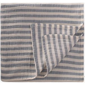 Naturel Battaniye 90X100CM Mavi Kalın Çizgili