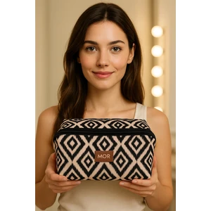 Sıvı Geçirmez Çok Amaçlı Tutma Kollu Makyaj Çantası Geniş Bölmeli Seyahat Tipi Kozmetik Organizeri