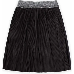 Piliseli Sim Lastik Detaylı Etek 2-7 Yaş Siyah