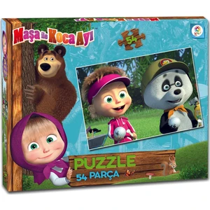 Masha Koca Ayı 54 Parça Çocuk Puzzle