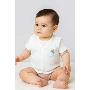 Bolly Baby Koala Ay Baskılı Unisex Bebek Yelek