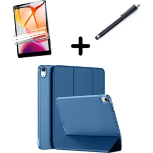 Mobaxaksesuar Apple iPad 11.nesil A16 11INÇ/10.NESIL 10.9inç Kılıf Set Pu Deri Smart Tablet Kilifi Ekran Koruyucu + Kalem