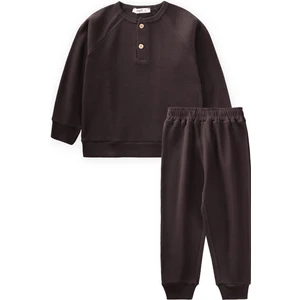 Reglan Kol Patlı Erkek Basıc Takım 1-8 Yaş Siyah