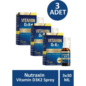 Vitamin D3K2 Sprey 30 ml 3 Adet