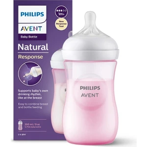 Philips Avent Natural Response PP Pembe Biberon 1+ Ay 260 ml SCY903/11