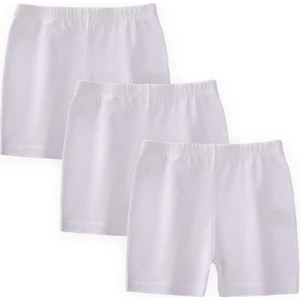 Üçlü Kız Boxer Set Beyaz
