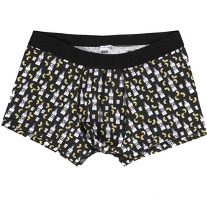 Modern Fit  Erkek Siyah Boxer